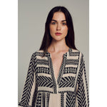 Load image into Gallery viewer, Ella Midi Dress - Black/Off White
