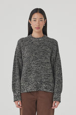 Load image into Gallery viewer, Solene Sweater - Black &amp; Taupe Multi
