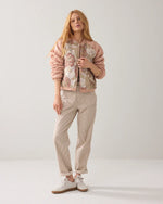 Load image into Gallery viewer, Quilted Bomber Jacket - Rose
