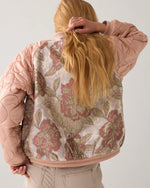 Load image into Gallery viewer, Quilted Bomber Jacket - Rose
