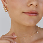 Load image into Gallery viewer, Antique Gold Midi Hoops
