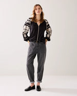 Load image into Gallery viewer, Embroidered Contrast Top

