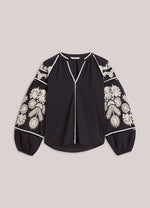 Load image into Gallery viewer, Embroidered Contrast Top
