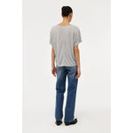Load image into Gallery viewer, Girlfriend Deep V Tee - Grey Marle
