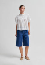Load image into Gallery viewer, Maise SS Blouse - White
