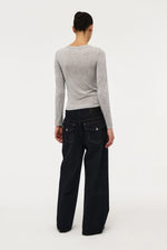 Load image into Gallery viewer, Girlfriend Longsleeve - Grey Marle
