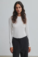Load image into Gallery viewer, Matima Round Neck LS Tee - Off White
