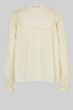 Load image into Gallery viewer, Mynthe Tie Collar Blouse - Tofu
