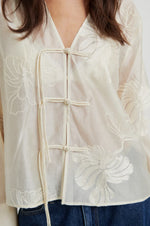 Load image into Gallery viewer, Vira Tie Front Shirt - Soft Beige
