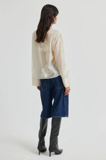 Load image into Gallery viewer, Vira Tie Front Shirt - Soft Beige
