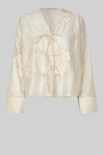 Load image into Gallery viewer, Vira Tie Front Shirt - Soft Beige
