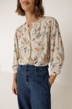 Load image into Gallery viewer, Ruched Detailed Shirt - Beige

