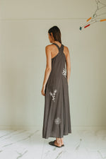 Load image into Gallery viewer, Embroidered Dress - Charcoal
