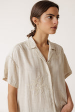 Load image into Gallery viewer, Embroidered Shirt - Natural
