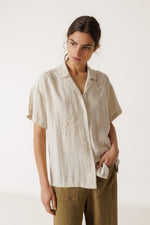Load image into Gallery viewer, Embroidered Shirt - Natural
