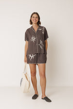 Load image into Gallery viewer, Embroidered Shirt - Charcaoal
