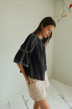 Load image into Gallery viewer, Bell Sleeve Shirt - Black
