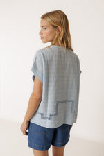 Load image into Gallery viewer, Lace Shirt - Cielo
