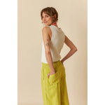 Load image into Gallery viewer, Maxi Wide Legged Pant - Pistachio

