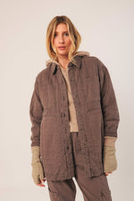 Load image into Gallery viewer, Quilted Plaid Coat
