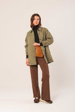 Load image into Gallery viewer, Quilted Plaid Coat
