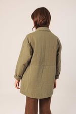 Load image into Gallery viewer, Quilted Plaid Coat
