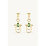 Load image into Gallery viewer, Allegra - Apatite Gold Earrings
