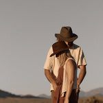Load image into Gallery viewer, Anderson Wide Brimmed Fedora - Brown
