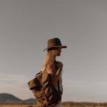 Load image into Gallery viewer, Anderson Wide Brimmed Fedora - Olive
