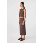 Load image into Gallery viewer, Theo Skirt Espresso
