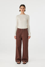 Load image into Gallery viewer, Aston Longsleeve Top - Cream
