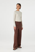 Load image into Gallery viewer, Aston Longsleeve Top - Cream
