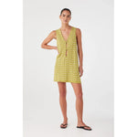 Load image into Gallery viewer, Onda Shift Dress - Matcha Wave
