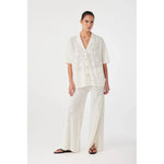 Load image into Gallery viewer, Aster Crochet Shirt - Cream
