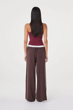 Load image into Gallery viewer, Tully Pant - Espresso &amp; Cream
