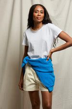 Load image into Gallery viewer, Billie - Cotton Contrast Crewneck Tee
