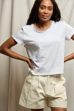 Load image into Gallery viewer, Billie - Cotton Contrast Crewneck Tee
