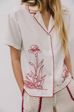 Load image into Gallery viewer, Maxi Embroidered Shirt - Crudo
