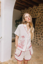 Load image into Gallery viewer, Maxi Embroidered Shirt - Crudo
