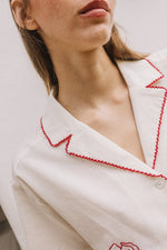 Load image into Gallery viewer, Maxi Embroidered Shirt - Crudo
