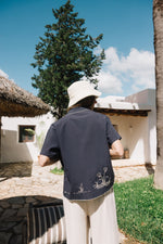 Load image into Gallery viewer, Maxi Embroidered Shirt - Dark Blue
