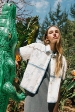 Load image into Gallery viewer, Floral Embroidered Shirt - Azul
