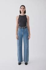 Load image into Gallery viewer, Ellie Super High Rise - Meridian Mid Blue
