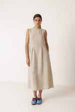 Load image into Gallery viewer, Linen Dress - Stone
