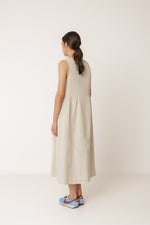 Load image into Gallery viewer, Linen Dress - Stone
