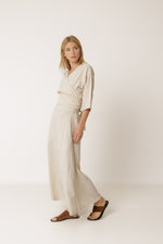 Load image into Gallery viewer, Long Linen Skirt - Stone
