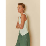 Load image into Gallery viewer, Basic Linen Vest - Agua/Blue
