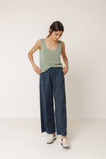 Load image into Gallery viewer, Mateo Straight Poplin Pant - Dark Blue
