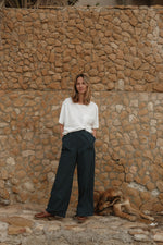 Load image into Gallery viewer, Mateo Straight Poplin Pant - Dark Blue
