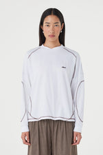 Load image into Gallery viewer, Kesh LS Tee - Cream &amp; Espresso
